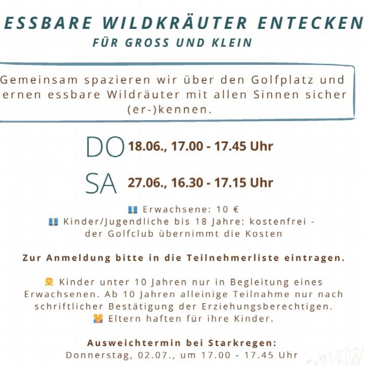 Ein ganz spezielles Angebot im Rahmen unseres Projektes Golf & Natur des @deutschergolfverband und der Förderung von…
